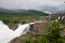 Revelstoke dam spillway British Columbia 