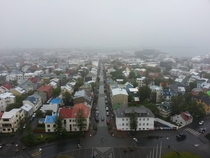 Reykjavik in the fog 