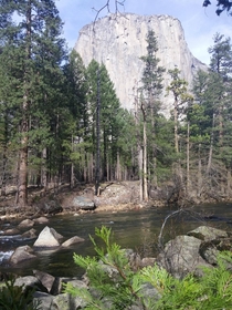 Right before I used the rocks to get across Yosemite Ca 