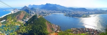 Rio De Janeiro from the top of SugarLoaf on a clear day 
