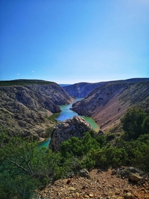 Rio Pecos from Winnetou movies Zrmanja River Canyon Croatia 