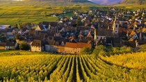 Riquewihr Wine Village in Northeast France 