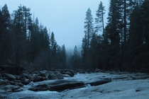 River in Yosemite at dawn  x  