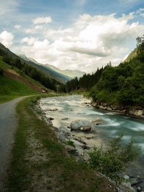 River walk in Ischgl Austria 
