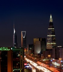 Riyadh Capital of Saudi Arabia by nighttime 