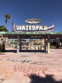 Rock-A-Hoola Waterpark out in the Mojave Desert