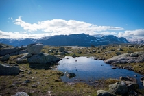 Rocky landscape - taken on a hike up to Trolltunga Norway 