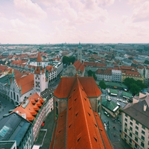 Rooftops of Munich from Saint Peters Church 