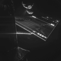 Rosetta spacecraft approaching Comet PChuryumovGerasimenko