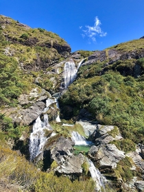 Routeburn Falls on the Routeburn Track South Island NZ 
