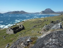 Ruins of a Norse village in Greenland 