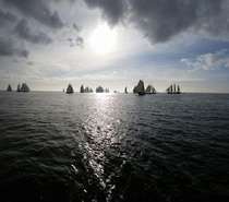 Sailboats on the Ijsselmeer The Netherlands 