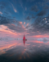 Sailing under the sky