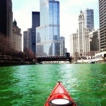 Saint Paddys Day on the Chicago River  xpost rChicago