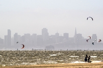San Francisco from the beach in Alameda 