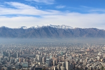 Santiago in the shadow of the Andes