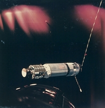 Satellite in Earths orbit taken from Gemini  March  