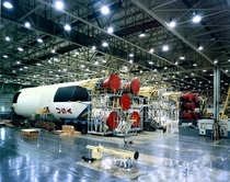 Saturn V rockets being manufactured 
