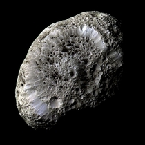 Saturns sponge-like moon Hyperion
