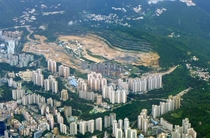Sau Mau Ping a mountainous residential district of Hong Kong 