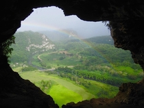 Saw someone else submit La Cueva Ventana thought Id share mine too rainbow 