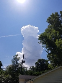 Saw this cloud from my backyard Impressed by its size