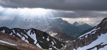 Scattered clouds in the Dolomites 