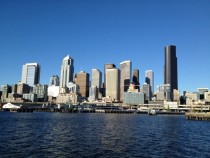 Seattle skyline from a harbor cruise last year 