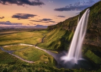 Seljalandsfoss Waterfall Iceland  x  
