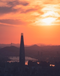 Seoul is gorgeous at sunset