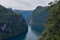 Seven Sisters waterfall and Geirangerfjord  x