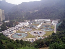 Sha Tin Water Treatment Works in Tai Wai 