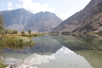 Shadow in Lake - Jarba Tso Lake Shigar Gilgit Baltistan Pakistan x
