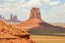 Shadows blanketing the landscape of Monument Valley Navajo Tribal Park OC 