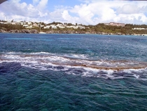 Shallow reefs off the South Shore of Bermuda - what we call boilers  