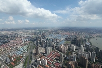 Shanghai from  meters up 