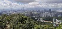Shenzhen as viewed from Meilinshan 