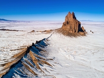 Shiprock from above 