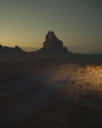 Shiprock New Mexico at night  IG andrewcollinsm