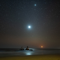 Shipwreck at Moonset 