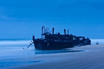Shipwreck Fraser Island Queensland Australia 