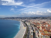 Shoreline of Nice France 