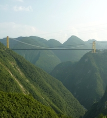 Sidu River Bridge Hubei Province China 