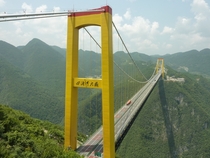 Sidu River Bridge Hubei Province China 