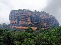 Sigirya a  monolith rock outcrop that once housed a palace on top in Sri Lanka 