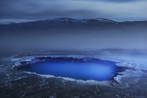 Silicate Rich Blue Pool in Hveravellir Iceland 