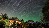 Six hours of stars over my jungle beach hut 