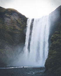 Skogafoss waterfall in Iceland  x