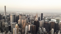 skyline picture of new york city at morning