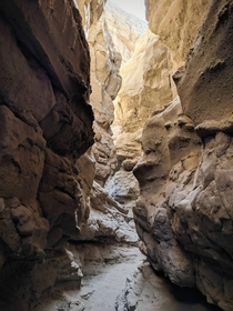 Slot canyons in Anza Borrego State Park California 